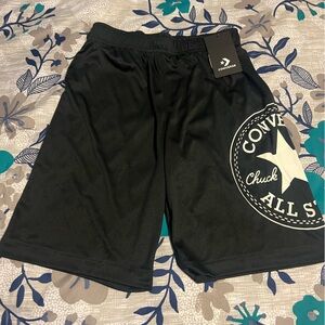 Brand New! Boy’s Converse All Star Black Athletic Shorts size L